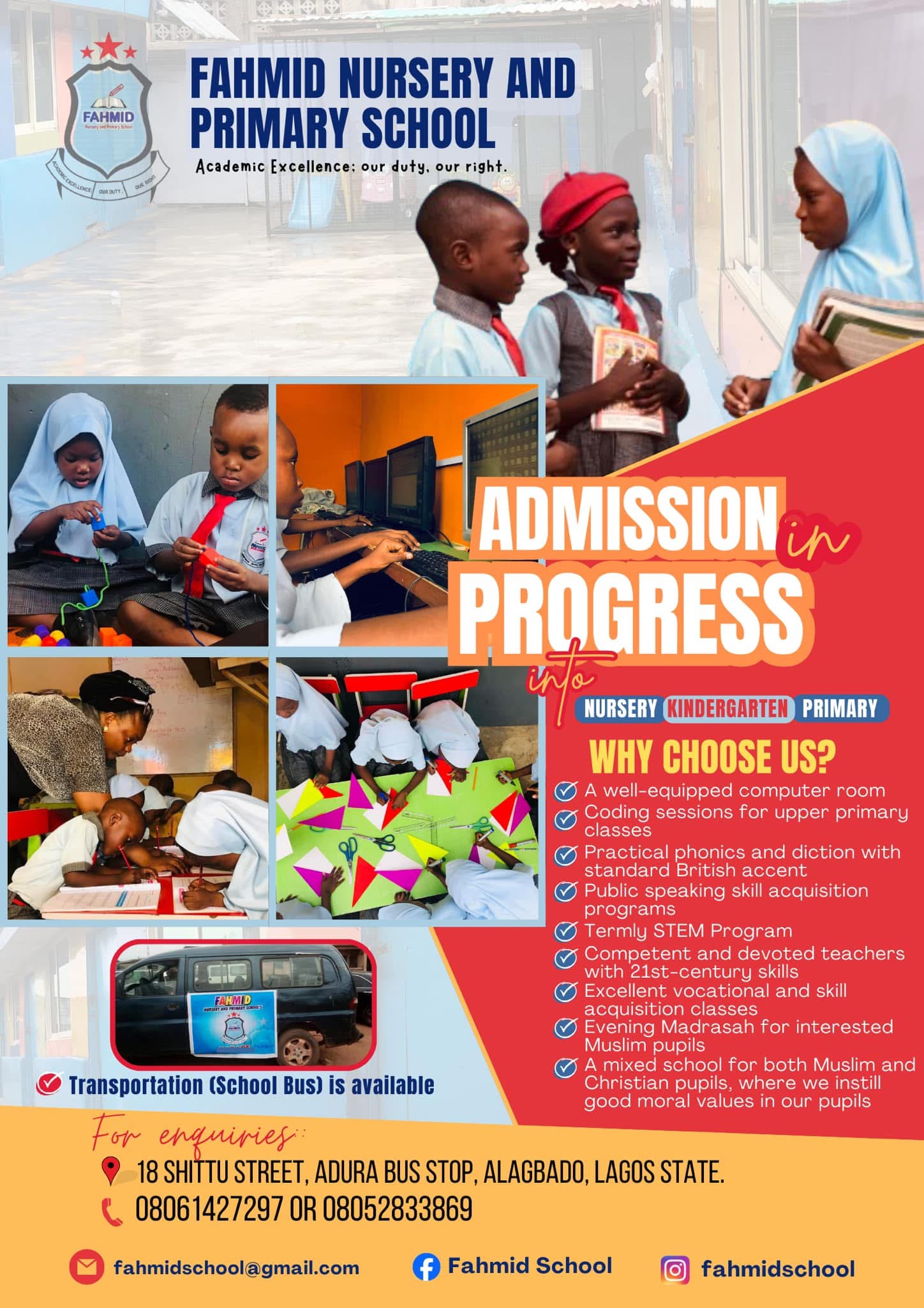 New term admissions open
